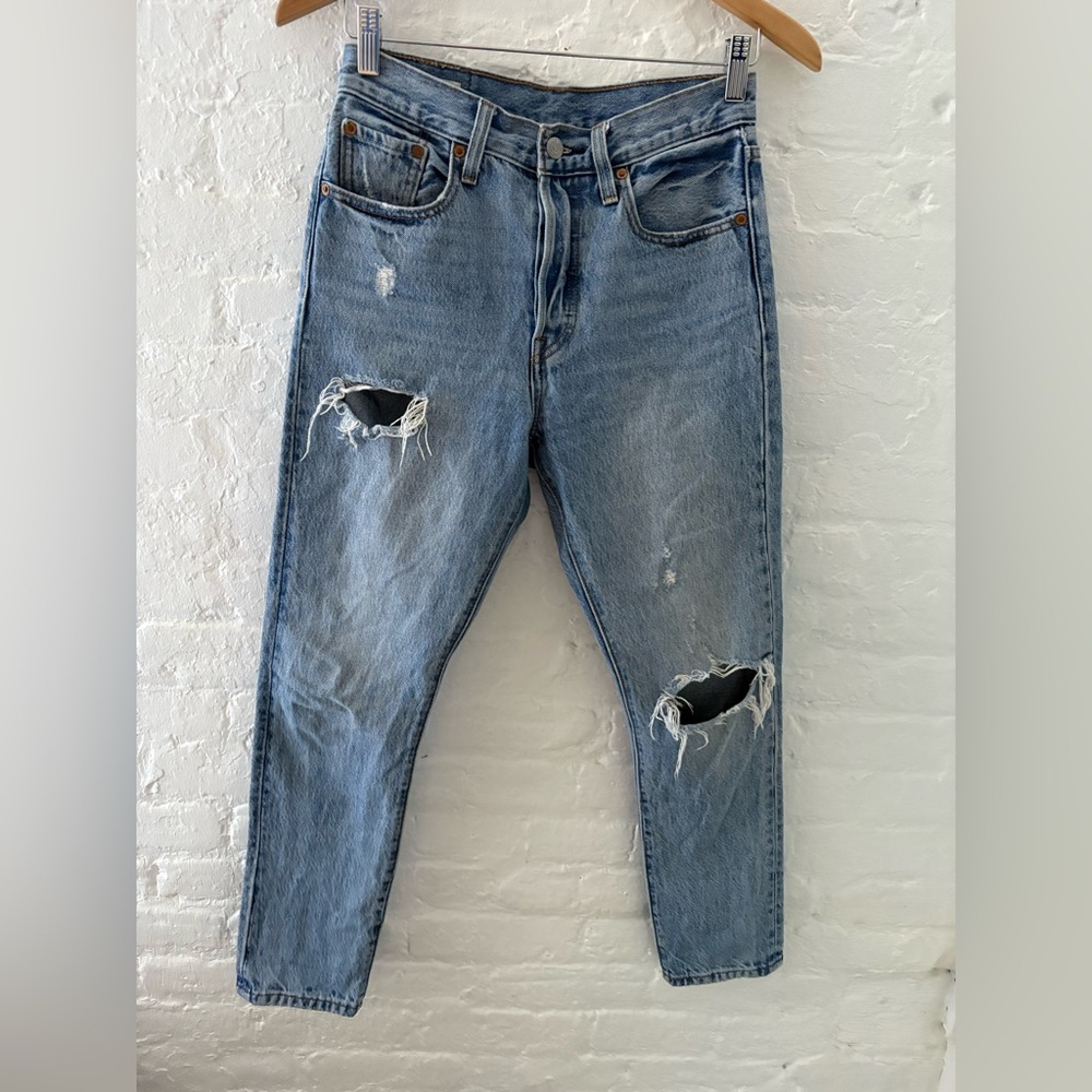 Levi’s Premium 501 Straight Leg High Rise Jeans